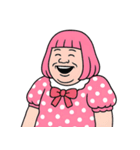 ぽっちゃり女子はピンクが好き  (NT)（個別スタンプ：24）
