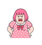 ぽっちゃり女子はピンクが好き  (NT)（個別スタンプ：25）