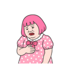 ぽっちゃり女子はピンクが好き  (NT)（個別スタンプ：27）