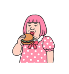 ぽっちゃり女子はピンクが好き  (NT)（個別スタンプ：29）