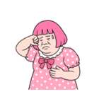 ぽっちゃり女子はピンクが好き  (NT)（個別スタンプ：30）