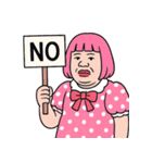 ぽっちゃり女子はピンクが好き  (NT)（個別スタンプ：31）