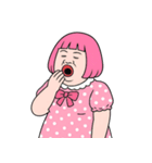 ぽっちゃり女子はピンクが好き  (NT)（個別スタンプ：32）