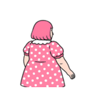 ぽっちゃり女子はピンクが好き  (NT)（個別スタンプ：34）