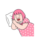 ぽっちゃり女子はピンクが好き  (NT)（個別スタンプ：39）