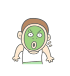 マスクをしたバカ男 （NT）（個別スタンプ：1）