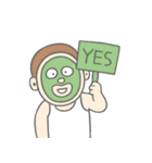マスクをしたバカ男 （NT）（個別スタンプ：7）