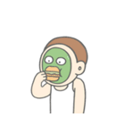 マスクをしたバカ男 （NT）（個別スタンプ：24）