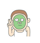 マスクをしたバカ男 （NT）（個別スタンプ：35）