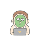 マスクをしたバカ男 （NT）（個別スタンプ：37）