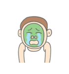 マスクをしたバカ男 （NT）（個別スタンプ：40）