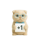 キュートなクリーム色のオタク猫 （NT）（個別スタンプ：26）