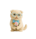 キュートなクリーム色のオタク猫 （NT）（個別スタンプ：39）