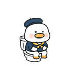 かわいい小さな学校のアヒル （NT）（個別スタンプ：12）