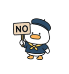 かわいい小さな学校のアヒル （NT）（個別スタンプ：37）