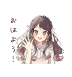 褒められ★ゆるふわガーリーな女の子（個別スタンプ：2）