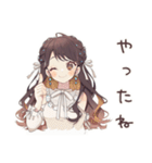 褒められ★ゆるふわガーリーな女の子（個別スタンプ：8）