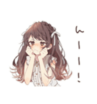 褒められ★ゆるふわガーリーな女の子（個別スタンプ：14）