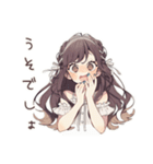 褒められ★ゆるふわガーリーな女の子（個別スタンプ：21）