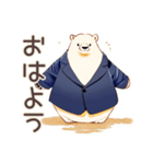 しろくま先輩社員のサボり術★（個別スタンプ：3）