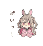 うさぎ彼女のかまってアピール♡（個別スタンプ：19）