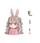 うさぎ彼女のかまってアピール♡（個別スタンプ：26）