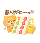 豆柴日和♡3Dスイーツ（個別スタンプ：19）