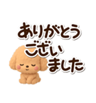 トイプードル「アプリコット」3D（個別スタンプ：20）
