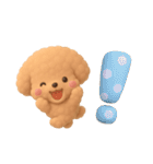 トイプードル「アプリコット」3D（個別スタンプ：21）
