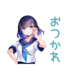 女子高生の普段使い♡かわいいスタンプ（個別スタンプ：9）