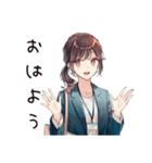 社畜ちゃんの夏♡オフィス女子（個別スタンプ：3）