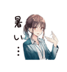 社畜ちゃんの夏♡オフィス女子（個別スタンプ：4）