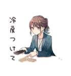社畜ちゃんの夏♡オフィス女子（個別スタンプ：8）