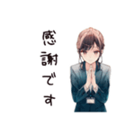 社畜ちゃんの夏♡オフィス女子（個別スタンプ：17）