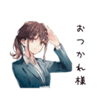 社畜ちゃんの夏♡オフィス女子（個別スタンプ：20）