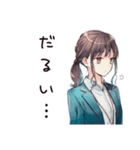 社畜ちゃんの夏♡オフィス女子（個別スタンプ：32）