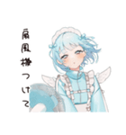 天使ちゃんの夏♡やみかわ日常（個別スタンプ：14）