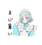 天使ちゃんの夏♡やみかわ日常（個別スタンプ：27）
