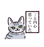 サバトラ猫です（個別スタンプ：12）