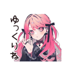 くせつよゴシックガールの丁寧な暮らし（個別スタンプ：10）