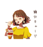 丸の内OLのご褒美スイーツタイム（個別スタンプ：6）