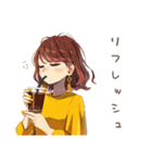 丸の内OLのご褒美スイーツタイム（個別スタンプ：18）