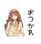 休日★会いたくないマイペース女子（個別スタンプ：3）