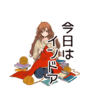 休日★会いたくないマイペース女子（個別スタンプ：32）