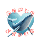 ど迫力シロナガスクジラの敬語スタンプ！（個別スタンプ：3）