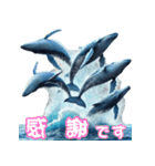 ど迫力シロナガスクジラの敬語スタンプ！（個別スタンプ：15）