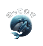 ど迫力シロナガスクジラの敬語スタンプ！（個別スタンプ：35）
