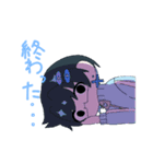 みずいろメガネくん（個別スタンプ：3）