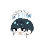 みずいろメガネくん（個別スタンプ：7）