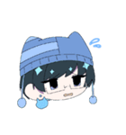 みずいろメガネくん（個別スタンプ：19）